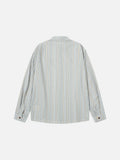 DAXUEN vibrant vertical stripe button-up shirt