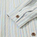DAXUEN vibrant vertical stripe button-up shirt