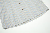 DAXUEN vibrant vertical stripe button-up shirt