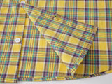 DAXUEN vibrant vertical striped shirt with patches