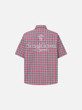 DAXUEN vibrant vertical striped shirt with patches