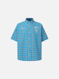 Vibrant Vertical Striped Shirt with Patches