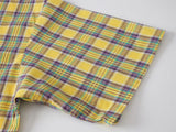 DAXUEN vibrant vertical striped shirt with patches