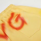 DAXUEN vibrant yellow oversized star graphic sweatpants