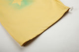 DAXUEN vibrant yellow oversized star graphic sweatpants