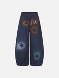 Blue Star Motif Sweatpants
