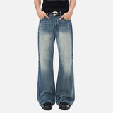 DAXUEN Men's blue baggy denim jeans