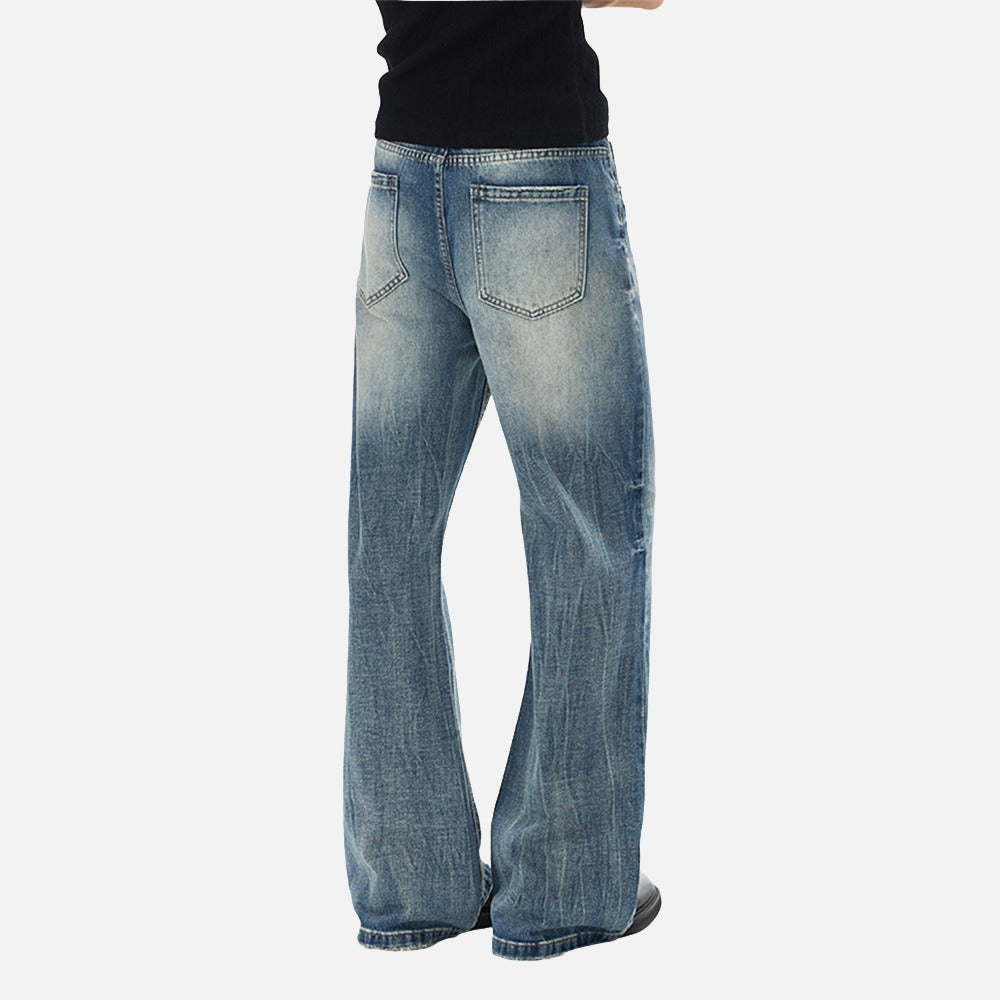 DAXUEN Men's blue baggy denim jeans