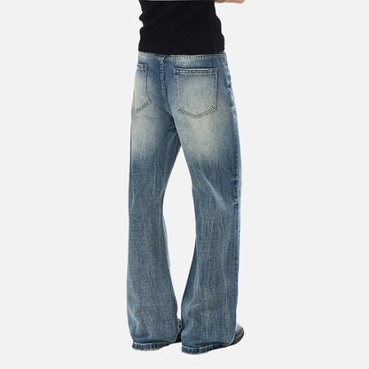 DAXUEN Men's blue baggy denim jeans