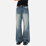 DAXUEN Men's blue baggy denim jeans