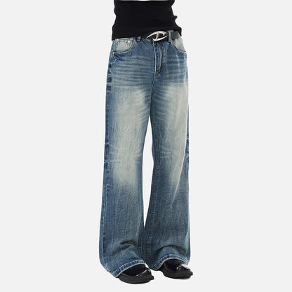 DAXUEN Men's blue baggy denim jeans