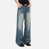 DAXUEN Men's blue baggy denim jeans