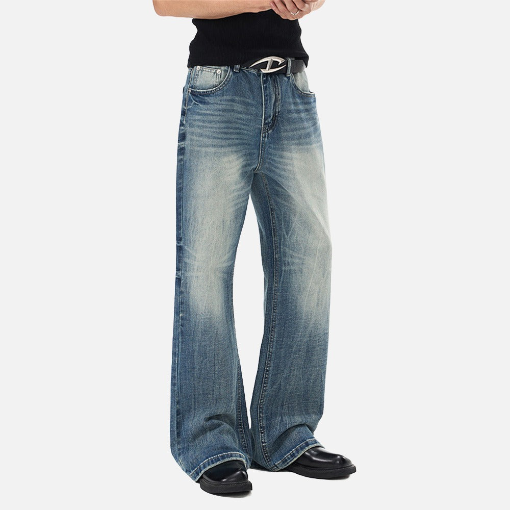 DAXUEN Men's blue baggy denim jeans