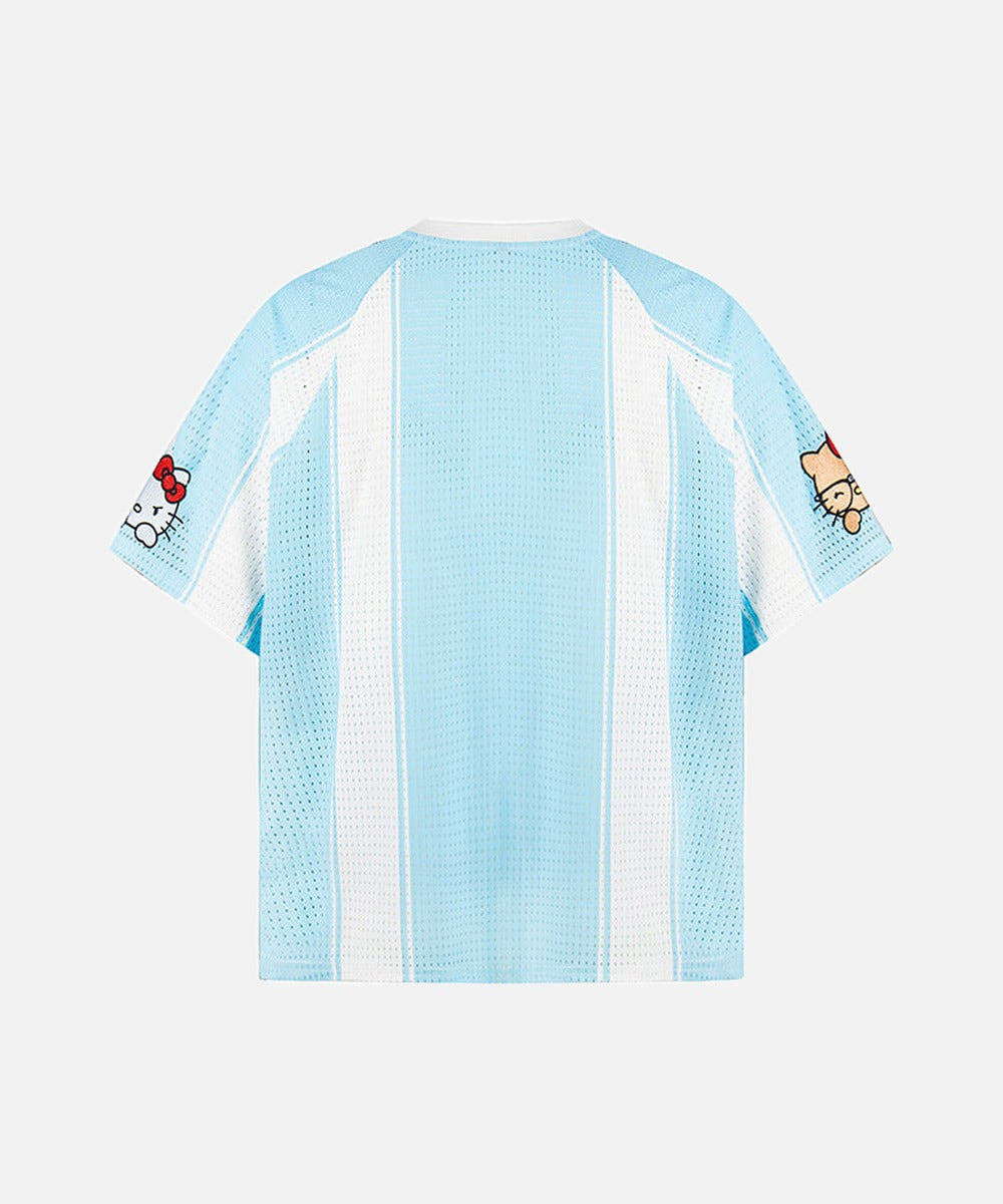 DAXUEN Relaxed-fit jersey-style T-shirt with cartoon graphics