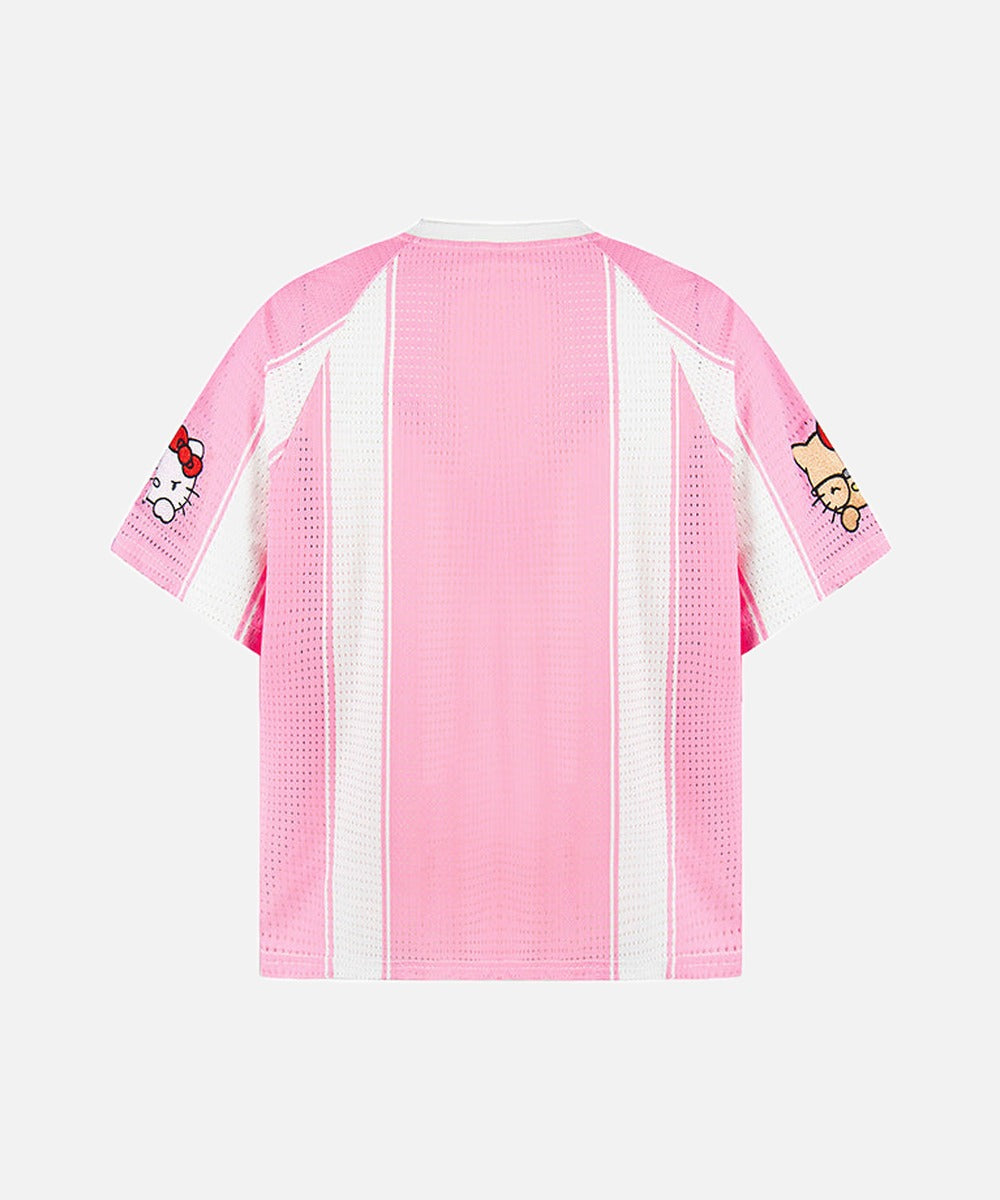 DAXUEN Relaxed-fit jersey-style T-shirt with cartoon graphics