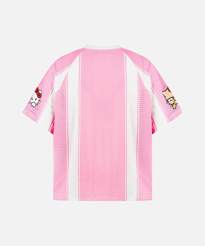 DAXUEN Relaxed-fit jersey-style T-shirt with cartoon graphics