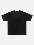 DAXUEN Vintage graphic print short-sleeved T-shirt