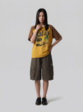 DAXUEN Men's relaxed-fit raglan short-sleeve vintage graphic T-shirt — model photo