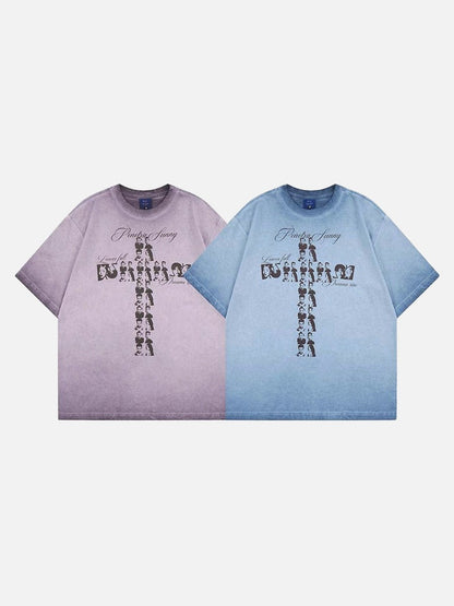 DAXUEN Oversized vintage graphic T-shirt