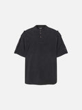 DAXUEN Relaxed-fit short-sleeved Henley T-shirt