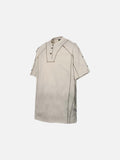 DAXUEN Relaxed-fit short-sleeved Henley T-shirt