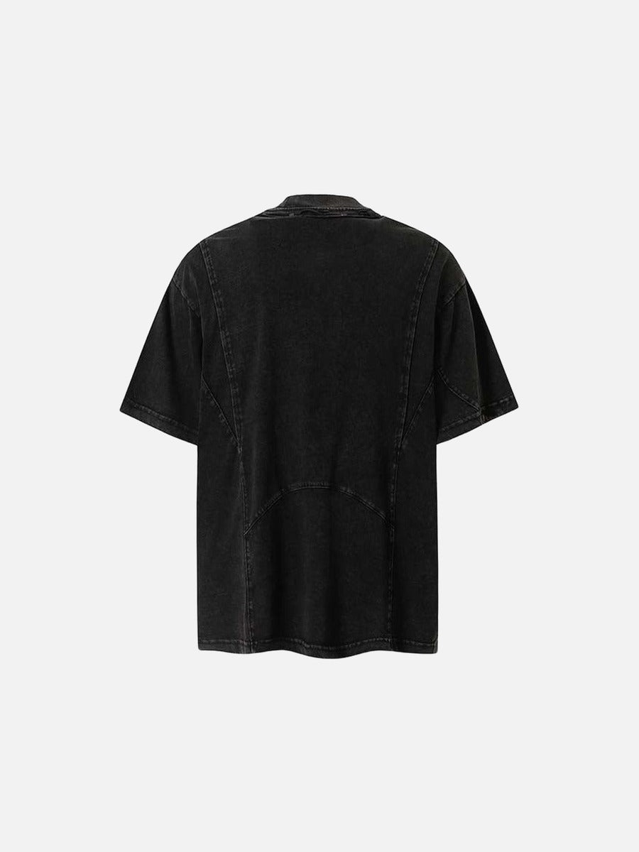 DAXUEN Oversized vintage-inspired short-sleeve T-shirt