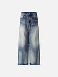 DAXUEN Wide-leg loose-fit denim jeans with high-rise waist