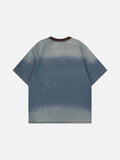 DAXUEN Vintage ombre graphic T-shirt with multiple designs