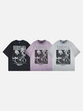 DAXUEN Vintage rock band graphic t-shirt