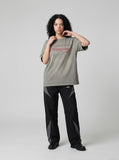 DAXUEN Oversized short-sleeved graphic T-shirt — model photo