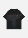 DAXUEN Oversized short-sleeved graphic T-shirt