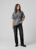 DAXUEN Vintage short-sleeved T-shirt with pocket — model photo