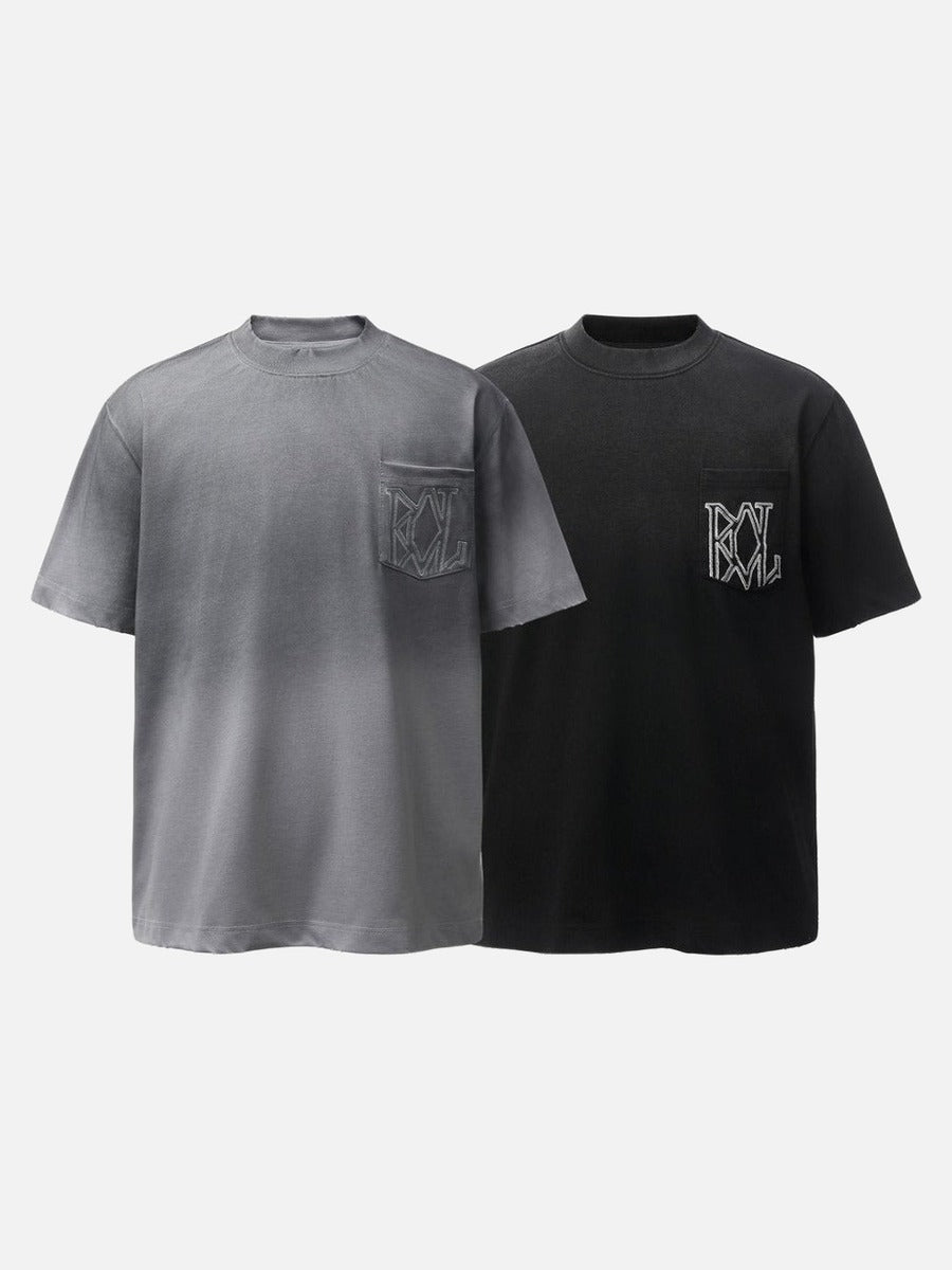 DAXUEN Vintage short-sleeved T-shirt with pocket