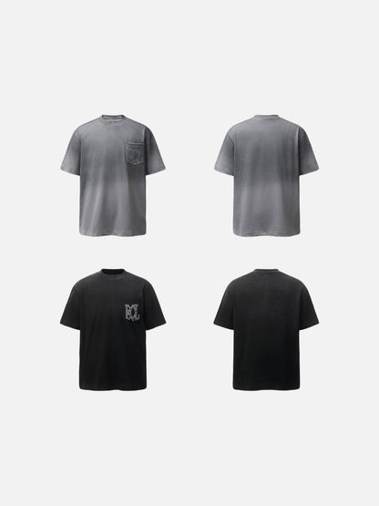 DAXUEN Vintage short-sleeved T-shirt with pocket