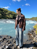 DAXUEN Vintage Vibe Wide-Leg Denim Trousers | DAXUEN — model photo