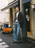 DAXUEN Vintage Vibe Wide-Leg Denim Trousers | DAXUEN — model photo