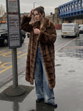 DAXUEN Vintage Vibe Wide-Leg Denim Trousers | DAXUEN — model photo