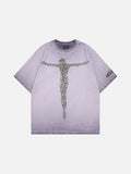 DAXUEN Oversized vintage wash graphic t-shirt