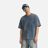 DAXUEN Men's vintage wash short sleeve t-shirt