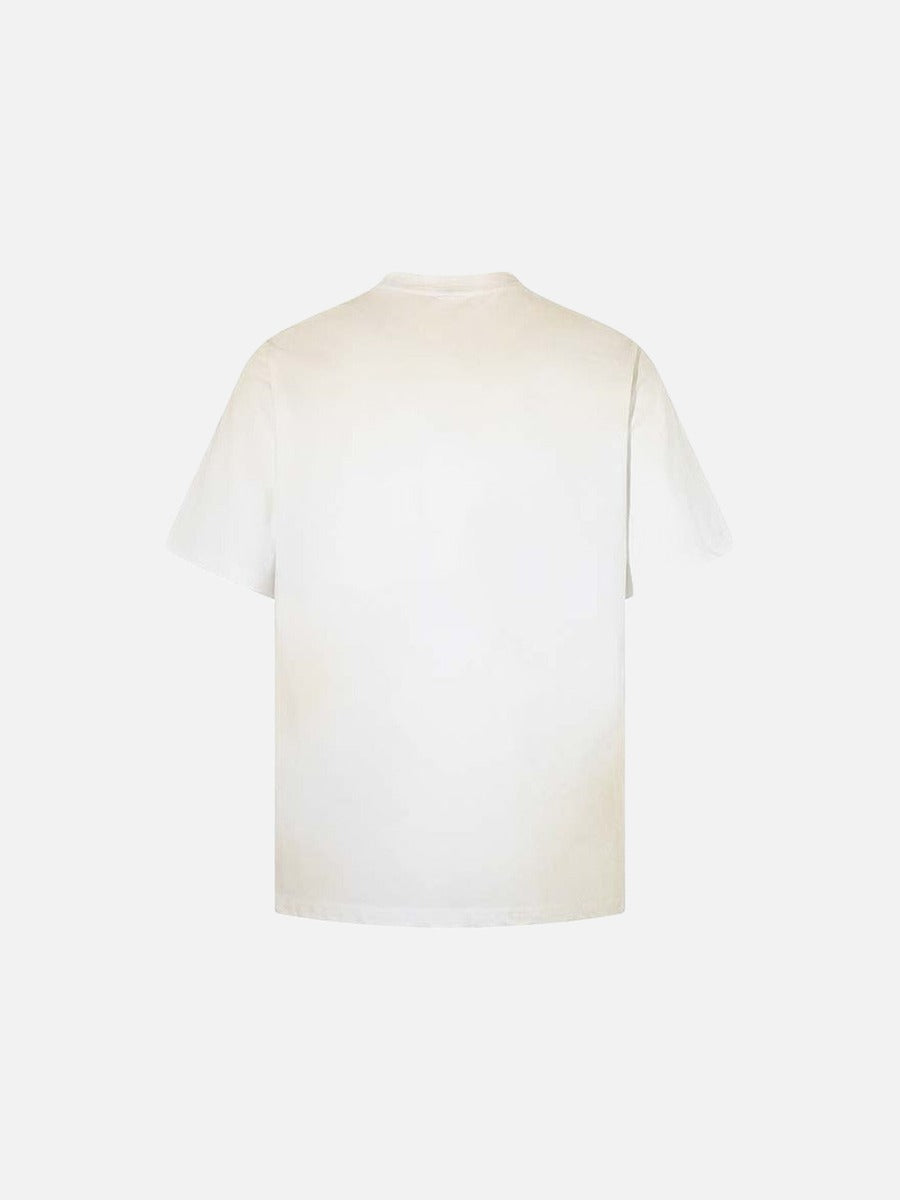 DAXUEN Vintage-washed graphic t-shirt with collage print