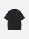 DAXUEN Oversized vintage washed crew-neck t-shirt