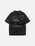 DAXUEN Oversized vintage washed crew-neck t-shirt