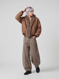 DAXUEN High-waisted wide-leg balloon pants in solid colors — model photo