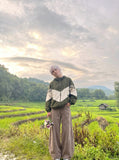 DAXUEN High-waisted wide-leg balloon pants in solid colors — model photo