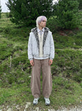DAXUEN High-waisted wide-leg balloon pants in solid colors — model photo