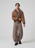DAXUEN High-waisted wide-leg balloon pants in solid colors — model photo