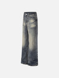 DAXUEN Vintage wide-leg distressed denim jeans