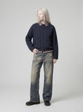 DAXUEN Vintage wide-leg distressed denim jeans — model photo