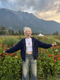 DAXUEN Vintage wide-leg distressed denim jeans — model photo