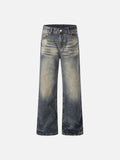 DAXUEN Vintage wide-leg distressed denim jeans